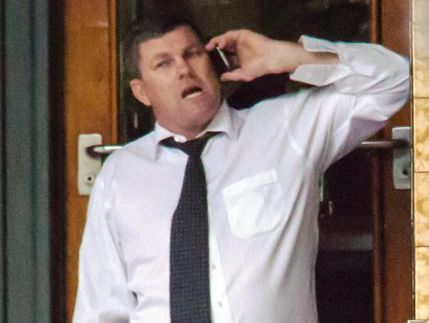Shane Diehm outside a Sydney pub after day one of his trial yesterday. Shane Diehm outside a Sydney pub after day one of his trial yesterday.